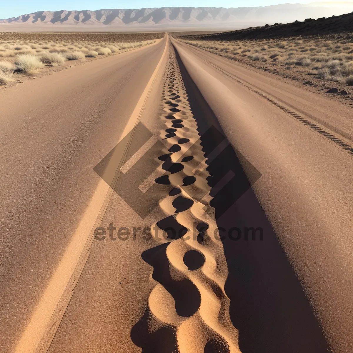 Picture of Desert highway under a stunning sky