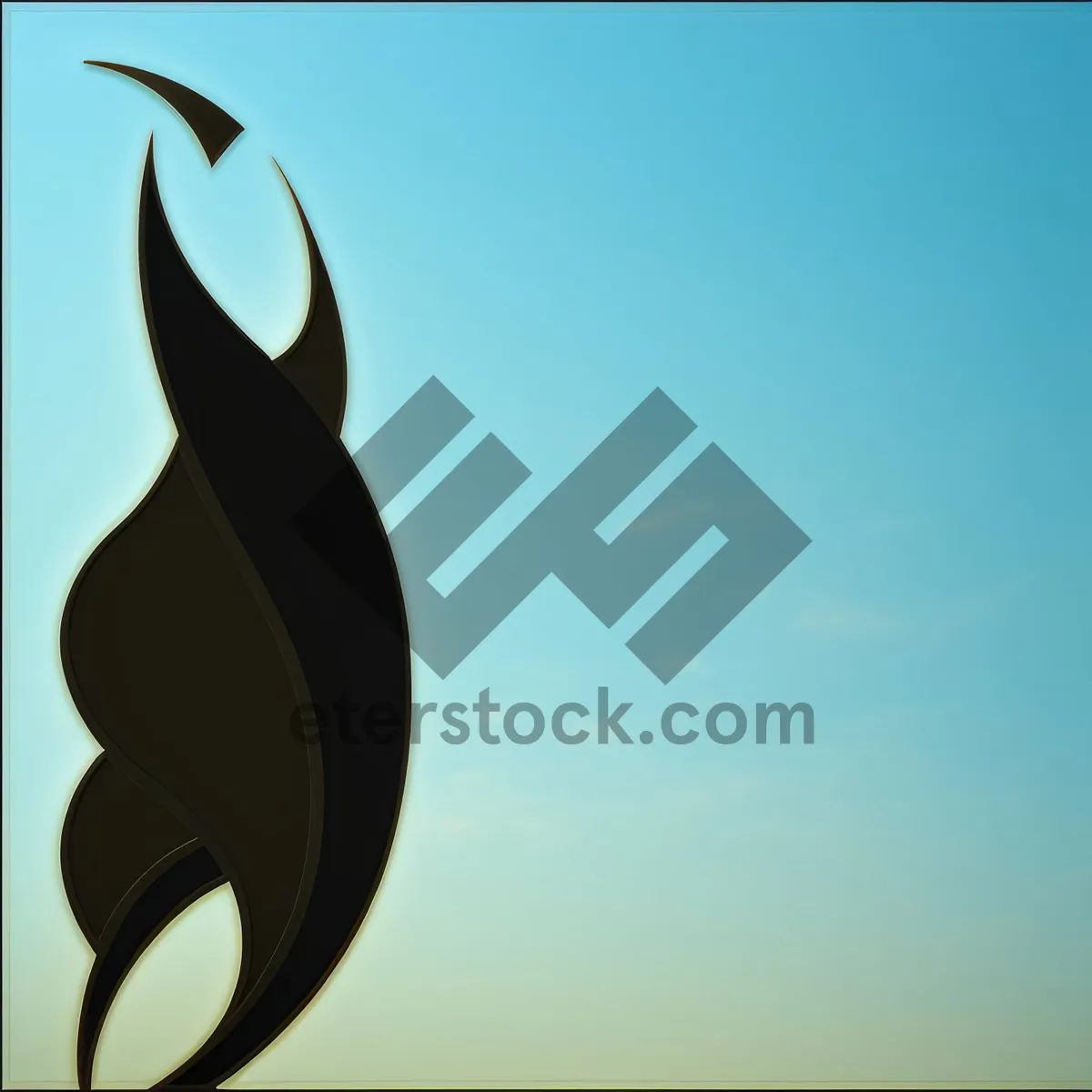 Picture of Black Silhouette Graphic Design Symbol with Scissors