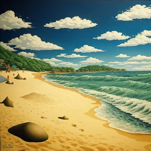 Serene Coastal Paradise: Sun, Sand, and Sea