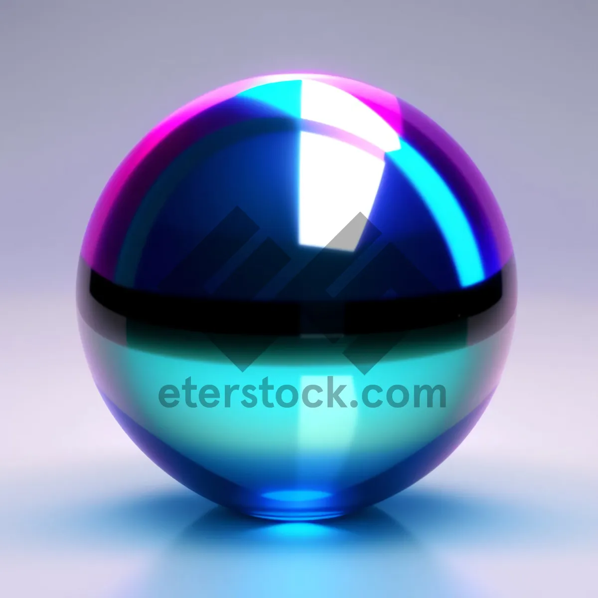 Picture of Glossy Shiny Glass Sphere Icon Button
