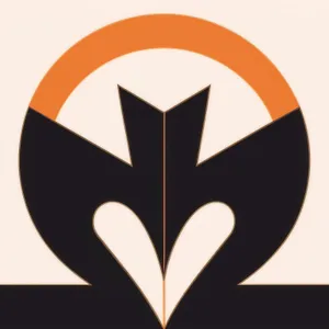 Shiny black button icon with heraldry design