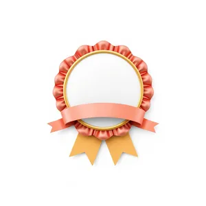 Graphic design elements icon set with ribbon decoration.