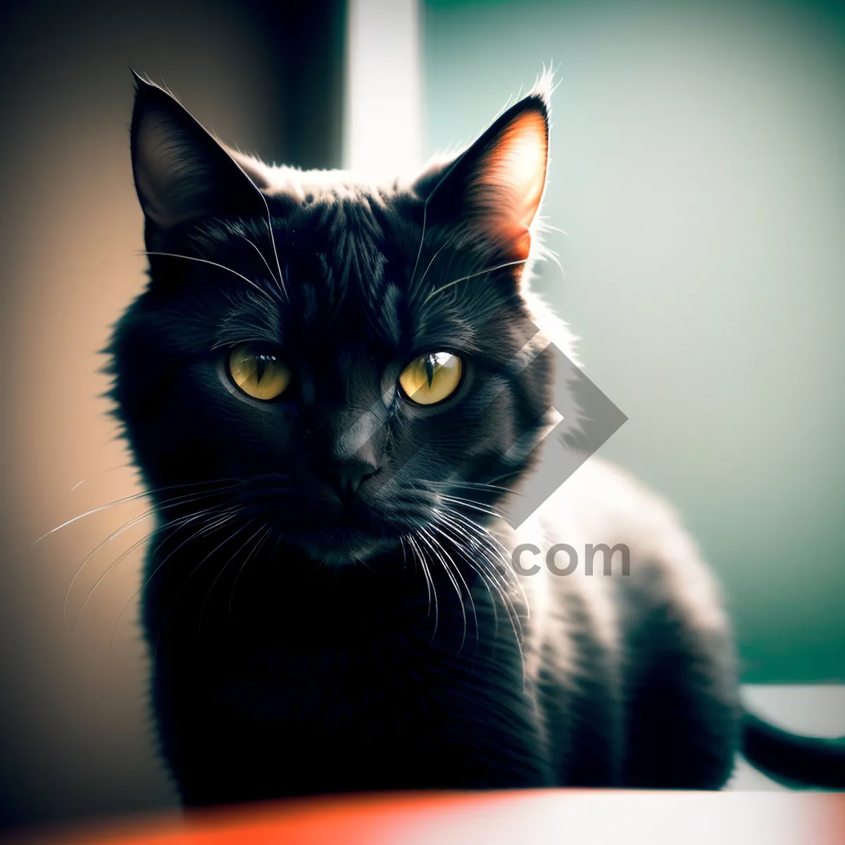 Picture of Fluffy Gray Tabby Kitten with Playful Eyes