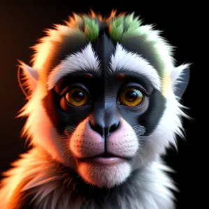 Cute Primate with Expressive Eyes