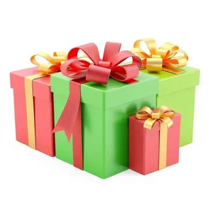 3D gift box decoration for celebration and holidays