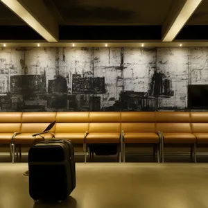 Modern Classroom with 3D Rendered Furniture