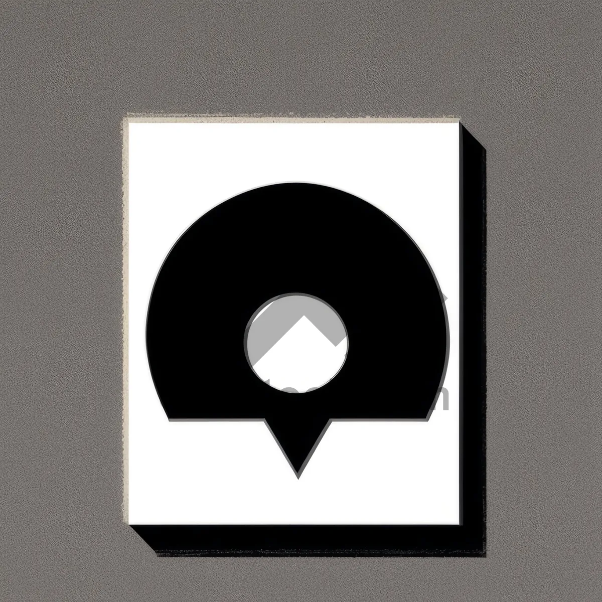 Picture of Diskette Music Symbol: Black Circle Memory Device Icon