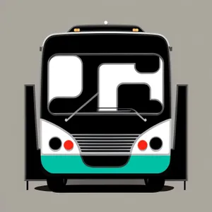 Car and Bus Icon on Toast: Vehicle Button