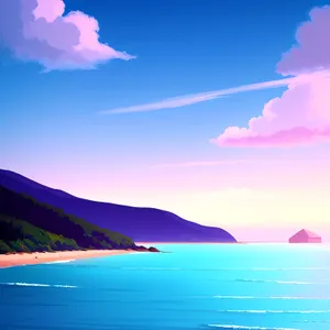 Golden Sunset over the Ocean