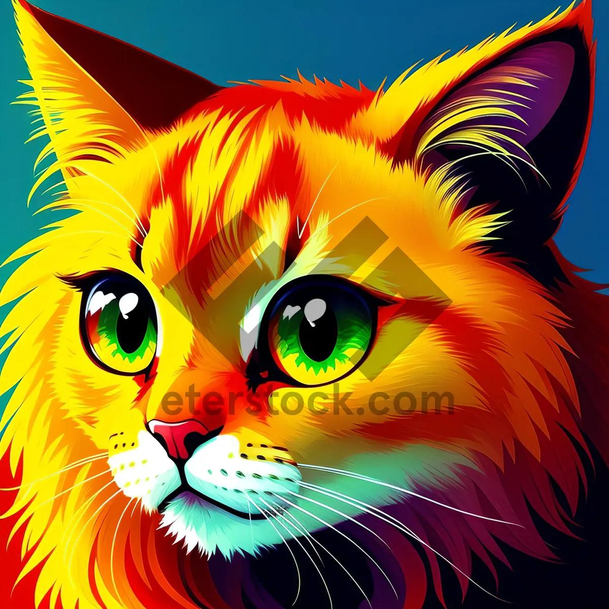 Picture of Vibrant Colorful Graphic Art Creation