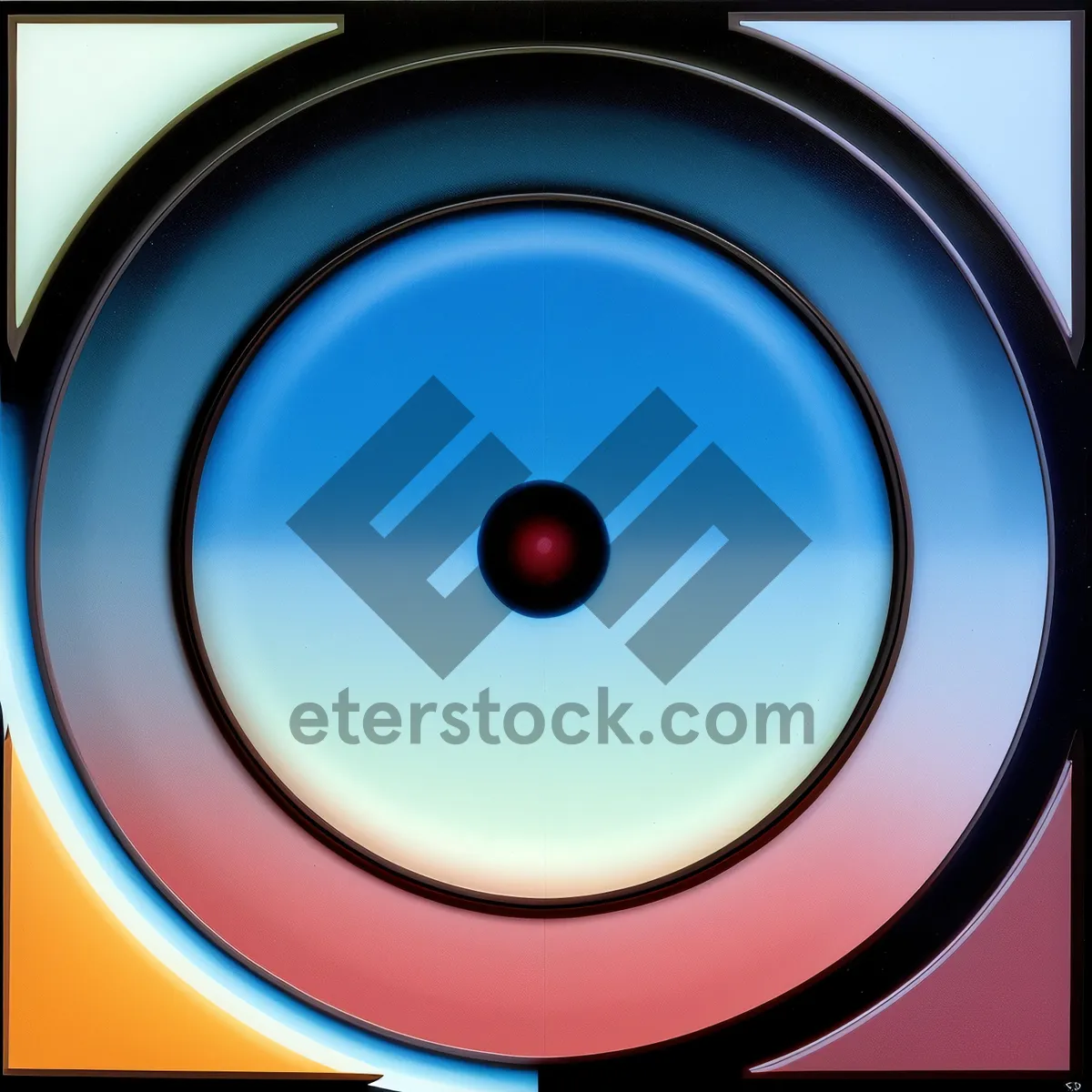 Picture of DJ Icon Circle Button - Shiny Web Design