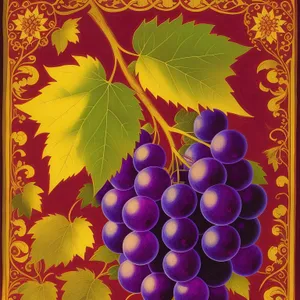 Colorful Grape Decorative Tile Pattern