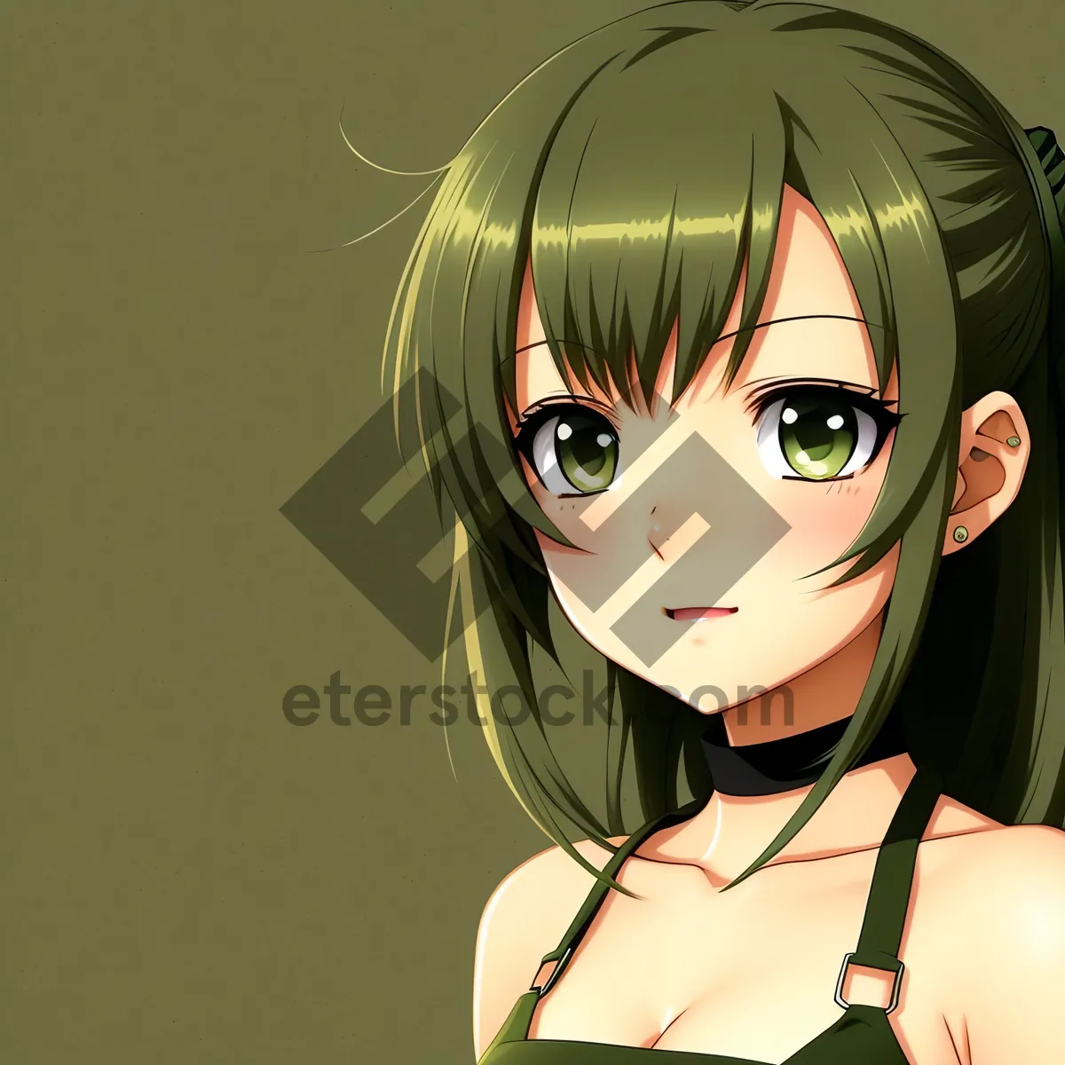 Picture of Mesmerizing Masked Beauty: Fashionable Doll with Alluring Eyes and Attractive Makeup