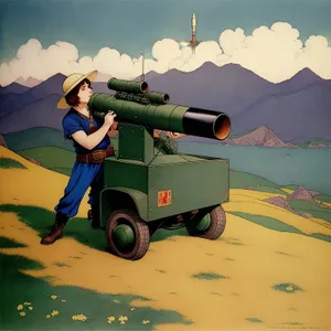 High-Angle Rocket Launcher in Military Arsenal