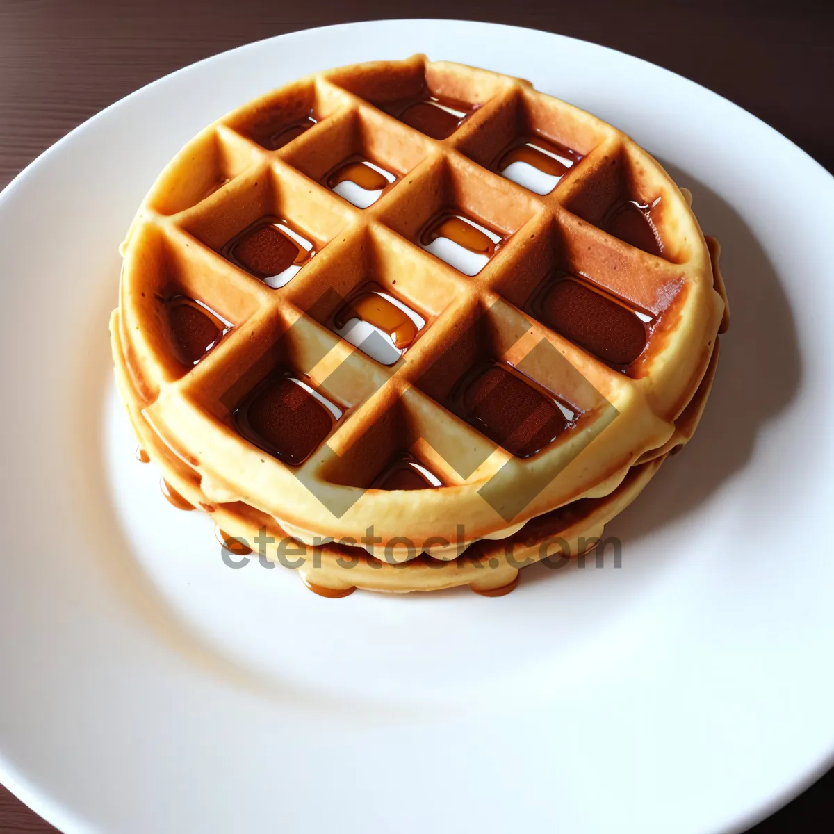 Picture of Delicious Sweet Pastry Treat with Chocolate Drizzle