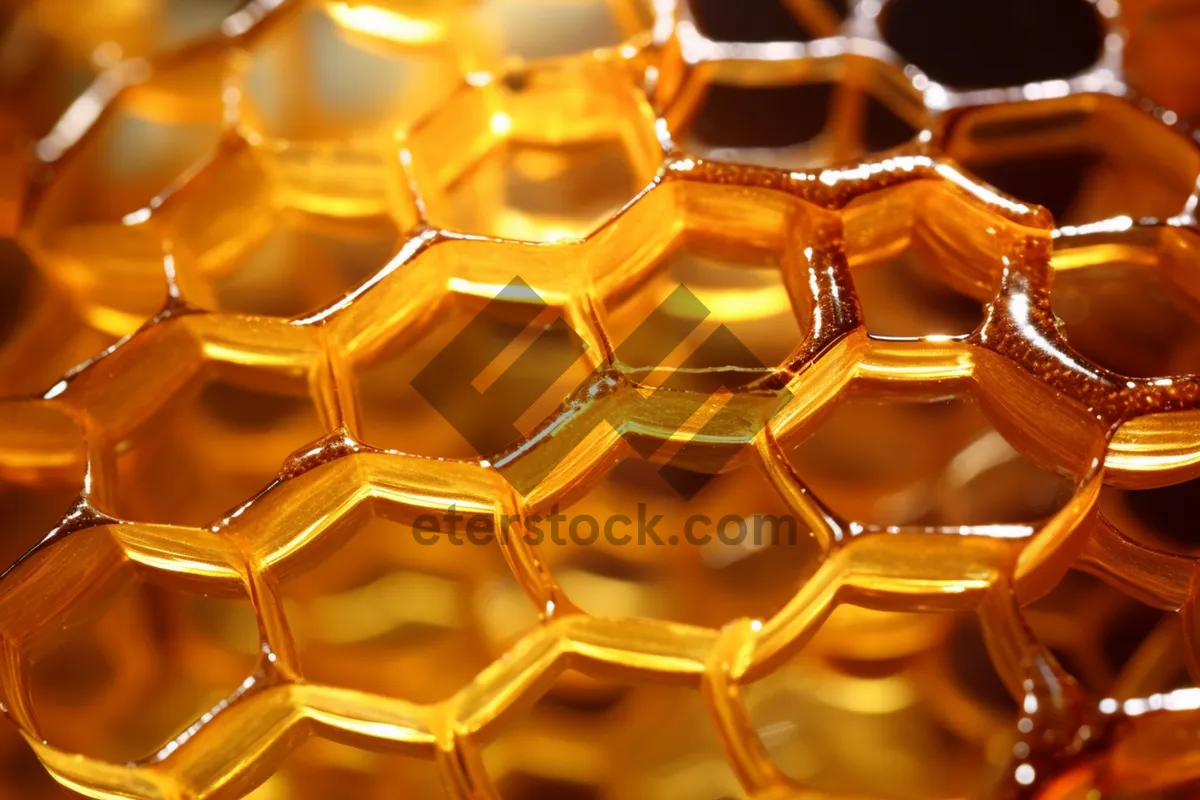 Picture of Hexagonal honeycomb pattern wallpaper design