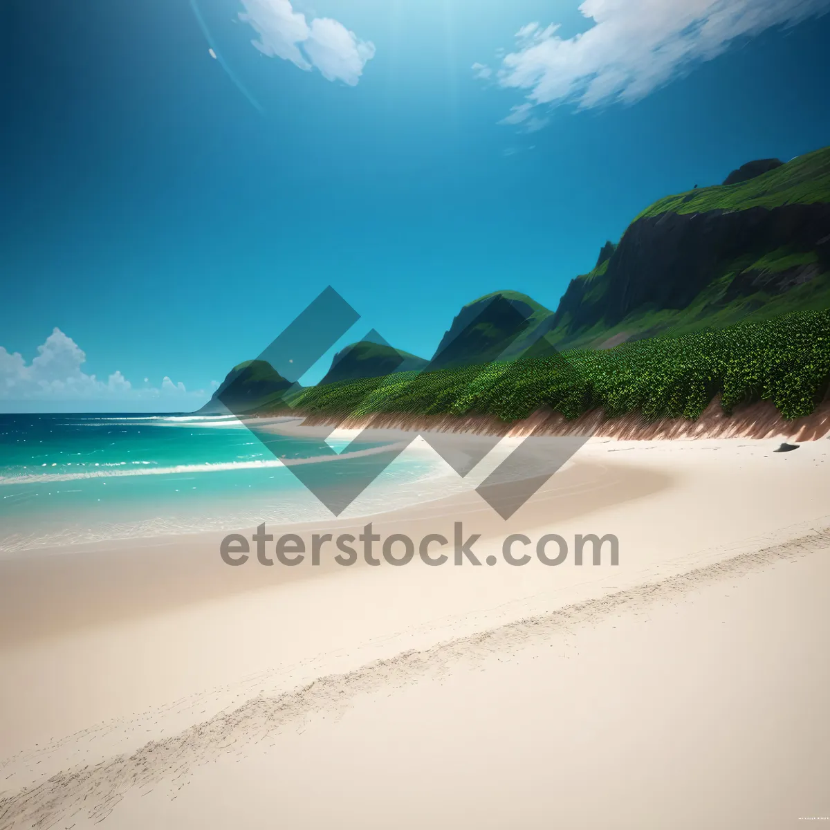 Picture of Serenity by the Seashore: A Tropical Beach Escape