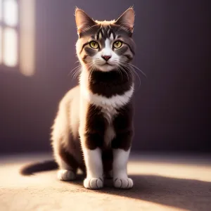 Curious Kitty with Adorable Eyes