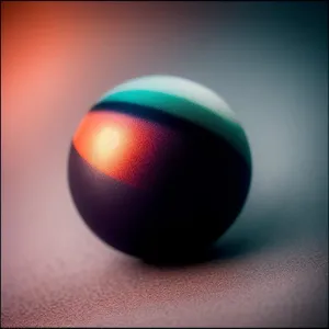 Colorful Easter Egg on Pool Table