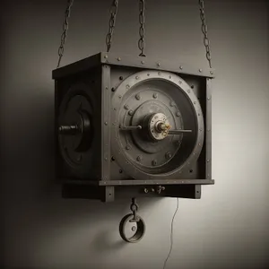 Vintage Barometer and Clock Pendulum