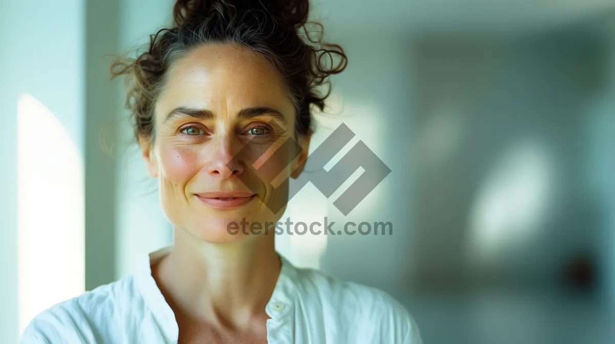 Picture of Attractive smile closeup portrait of happy woman