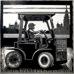 Versatile transportation machine: Forklift truck