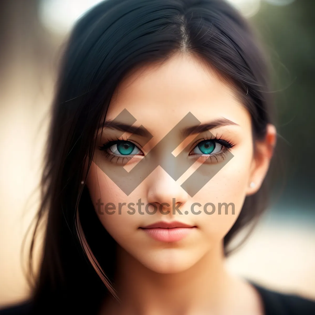 Picture of Sensual Beauty: Attractive Portrait of a Stylish Brunette Model