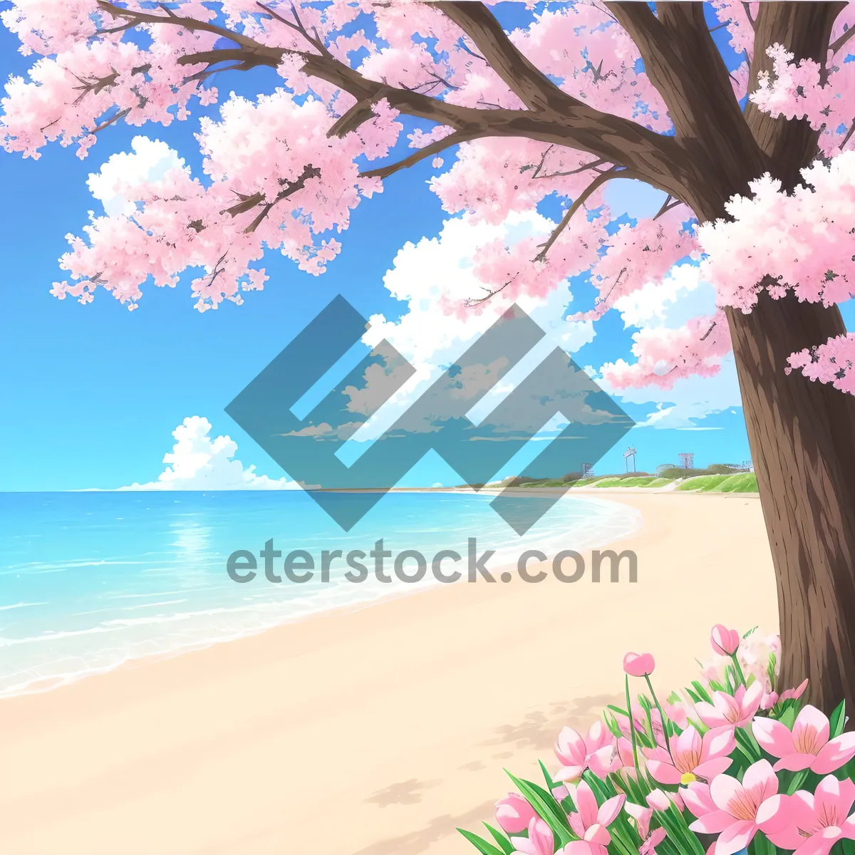 Picture of Paradise Beach Escape: Pink Sands and Turquoise Waters