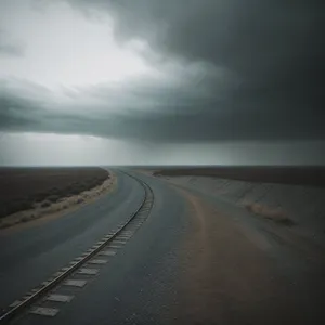 Scenic Horizon Drive through Countryside Landscape