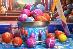 Colorful Easter Egg Basket for Holiday Celebration