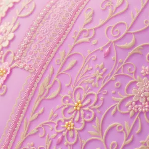 Lilac Floral Retro Wallpaper Design