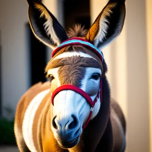 Wild Horse with Disguise Mask At Carousel