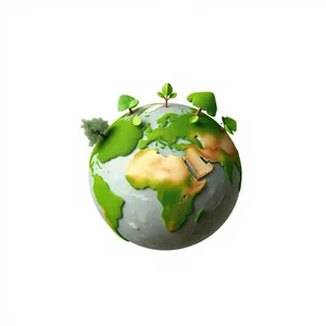 Shiny globe icon design symbolizing global geography map