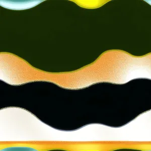 Graphic Wave Flag: Artistic Flatworm Wallpaper Design