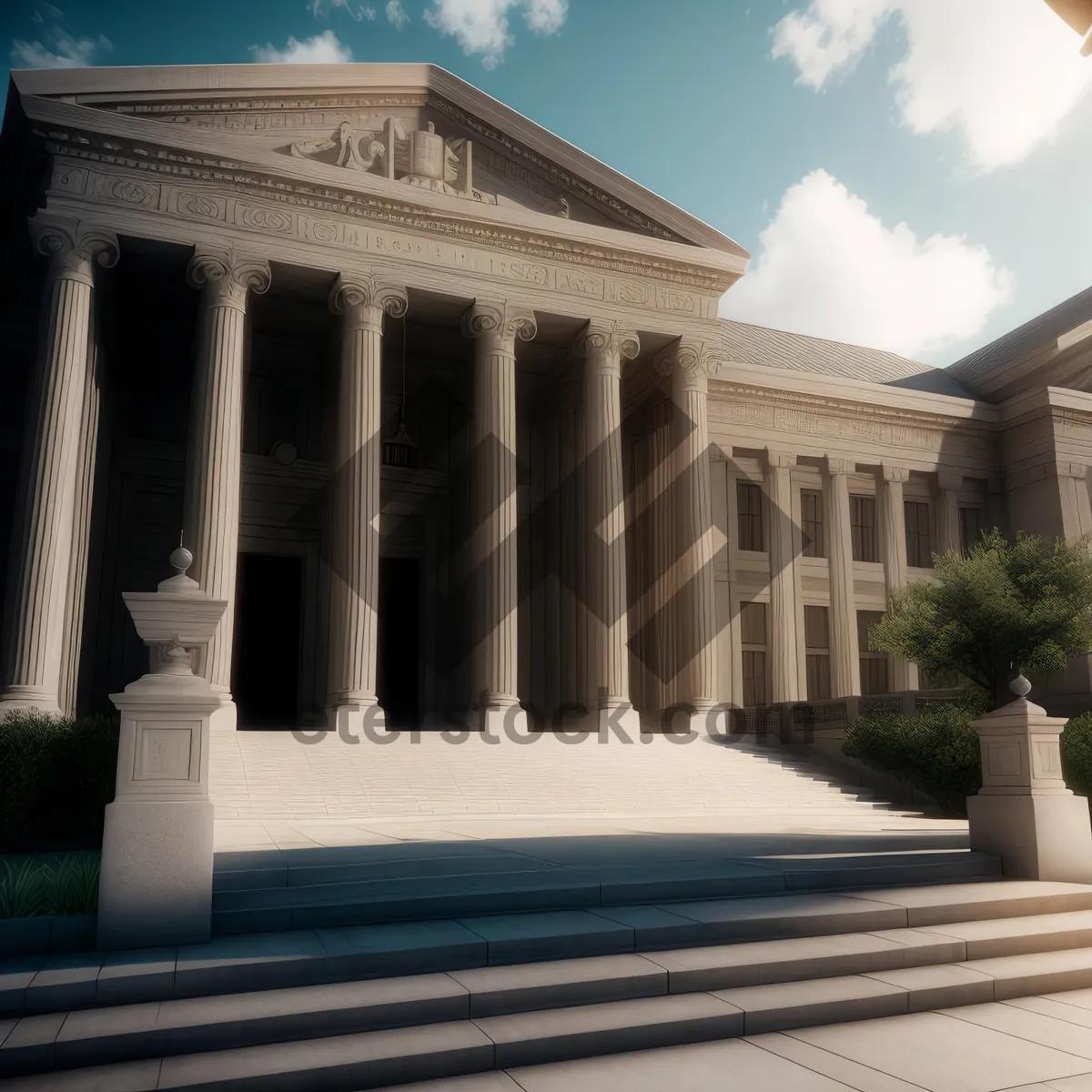 Picture of Iconic Government Palace with Majestic Columns and Historic Dome