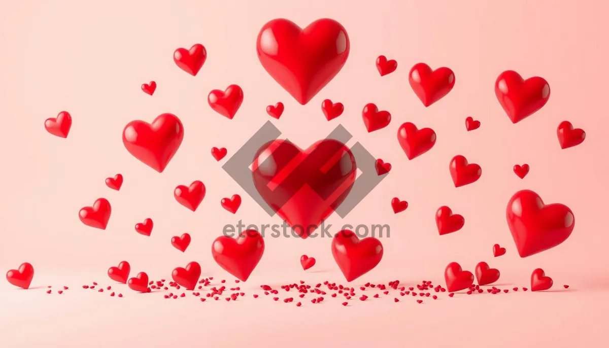 Picture of Valentine's Day Heart Shape Decoration Card