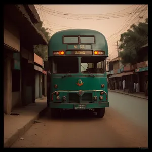 Urban Transport Conveyance: Bus, Tram, and Trolley.