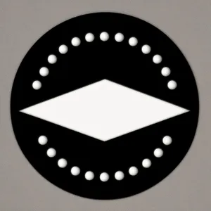 Metallic Polka Dot Design: Symbolic Decoration Graphic