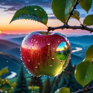 Fresh and Delicious Fruits and Vegetables in Garden
