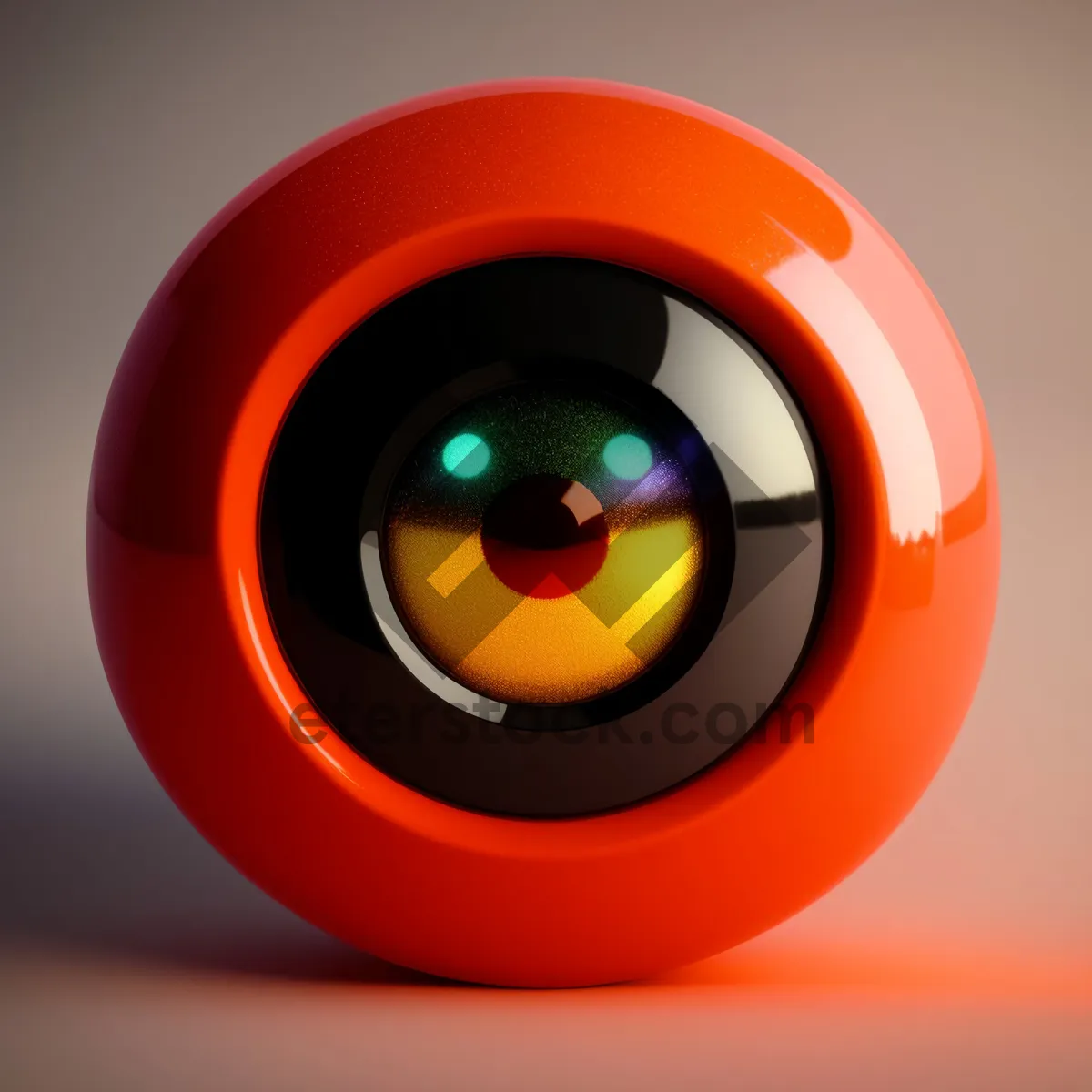 Picture of Glossy Orange Circle Button Set