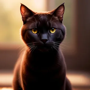 Cute Gray Kitten with Whiskers and Curious Eyes