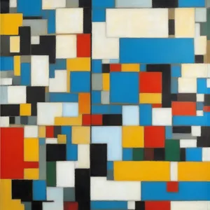 Colorful Mosaic Pattern Design - Modern Art Tile