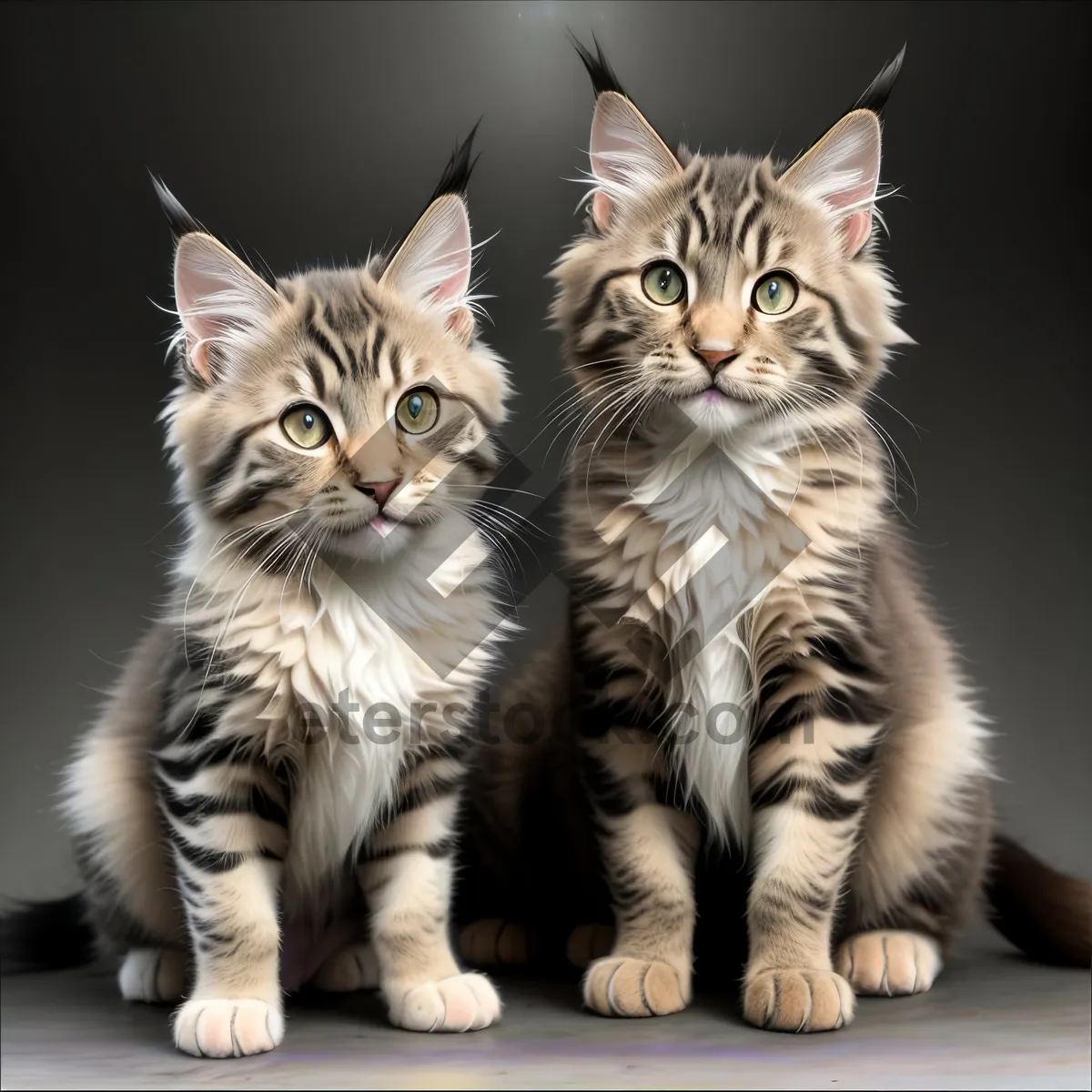 Picture of Fluffy Tabby Kitten with Curious Whiskers