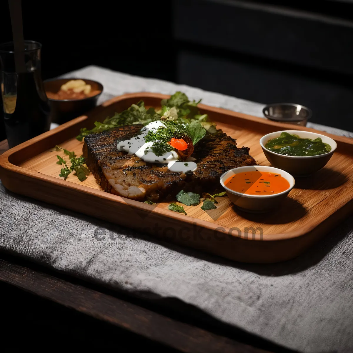 Picture of Fresh Gourmet Vegetable Plate for Healthy Lunch