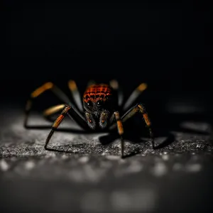 Colorful Arachnid Resting on Yellow Flower