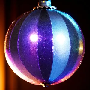 Festive Winter Illumination: Colorful Glass Sphere Decor