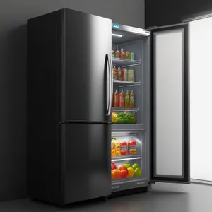 Modern white refrigerator for stylish home