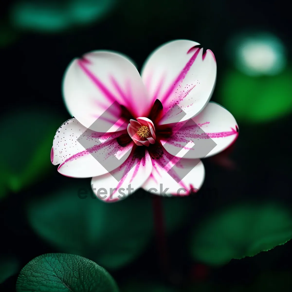 Picture of Vibrant Blooms in a Serene Garden Setting