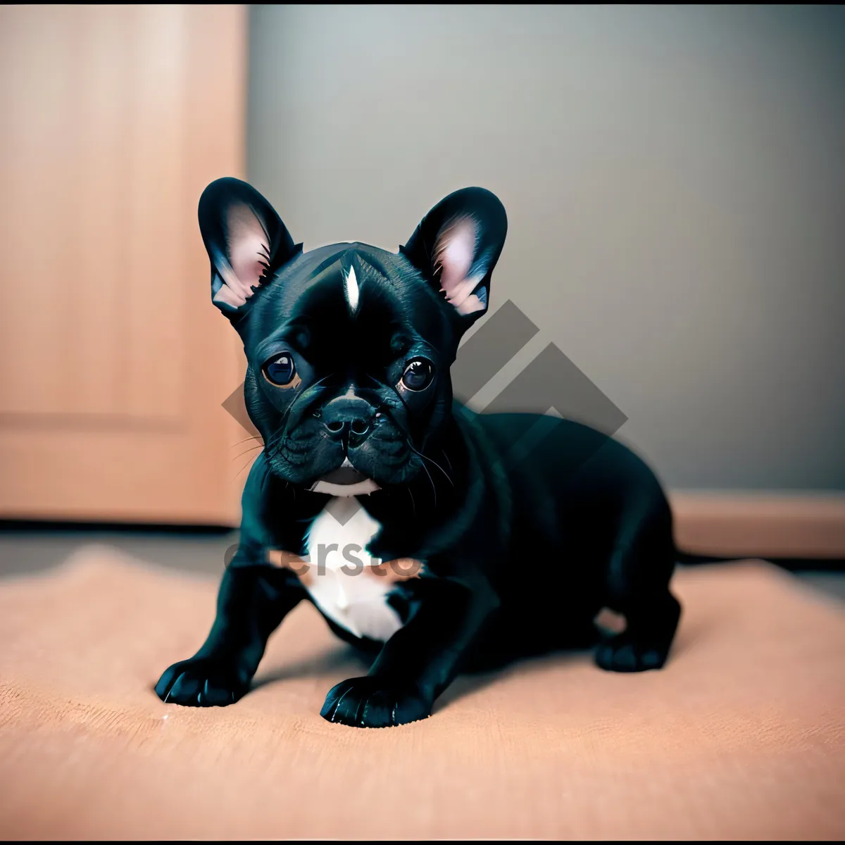 Picture of Bulldog puppy - adorable, wrinkled cuteness!