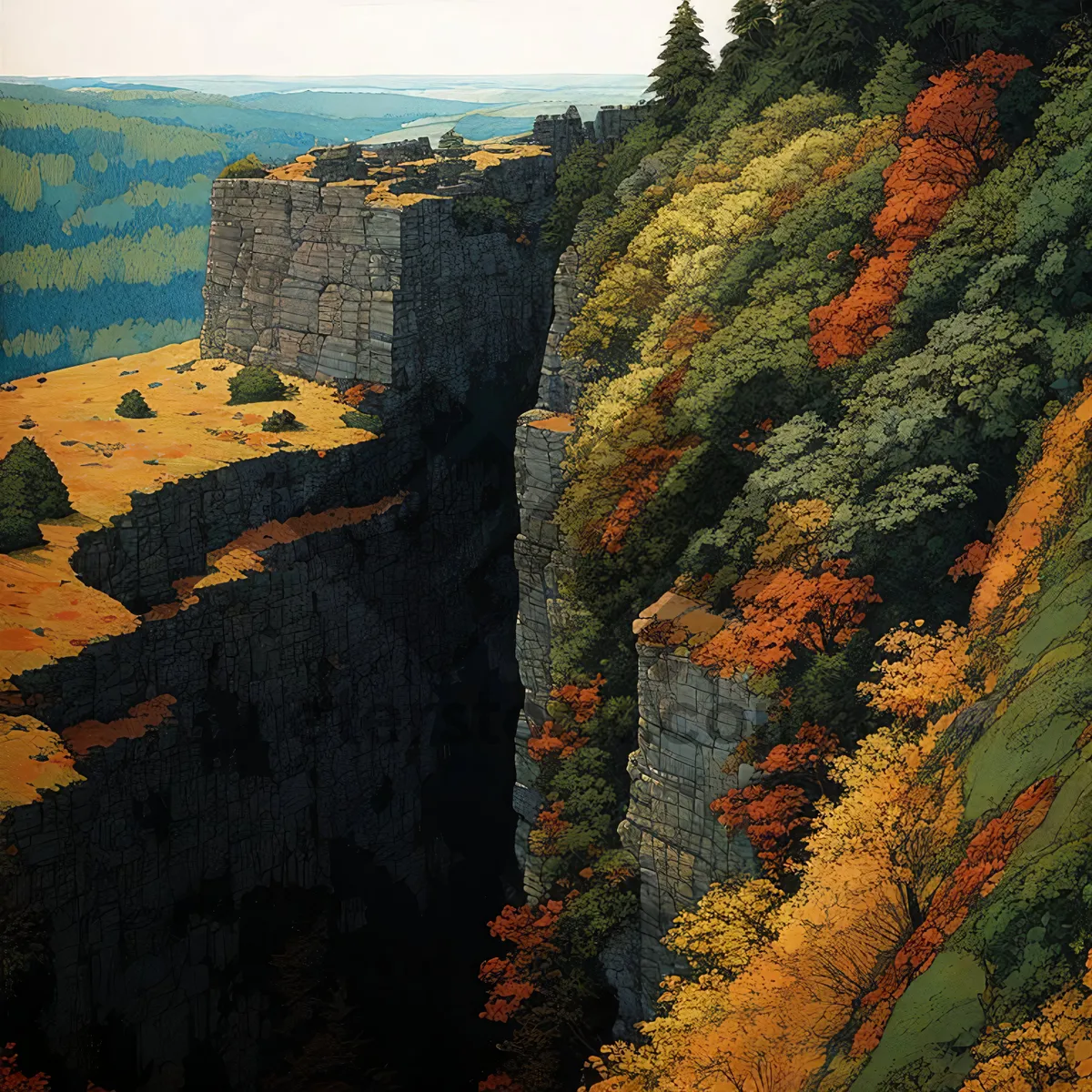 Picture of Majestic Grand Canyon Cliff, a Southwest Wonder